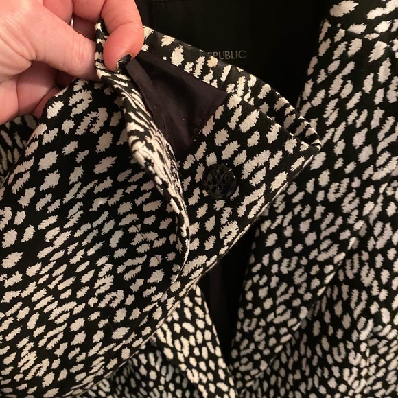 Banana Republic NEW Black and White Women's Jacket Blazer - SZ 6 - Picture 8 of 10